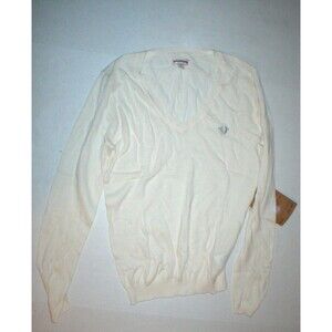 New Womens Designer True Religion Jeans Off White Sweater Top NWT S Cashmere log